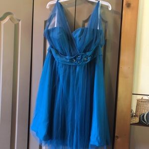 Teal bridesmaid dress or cocktail dress